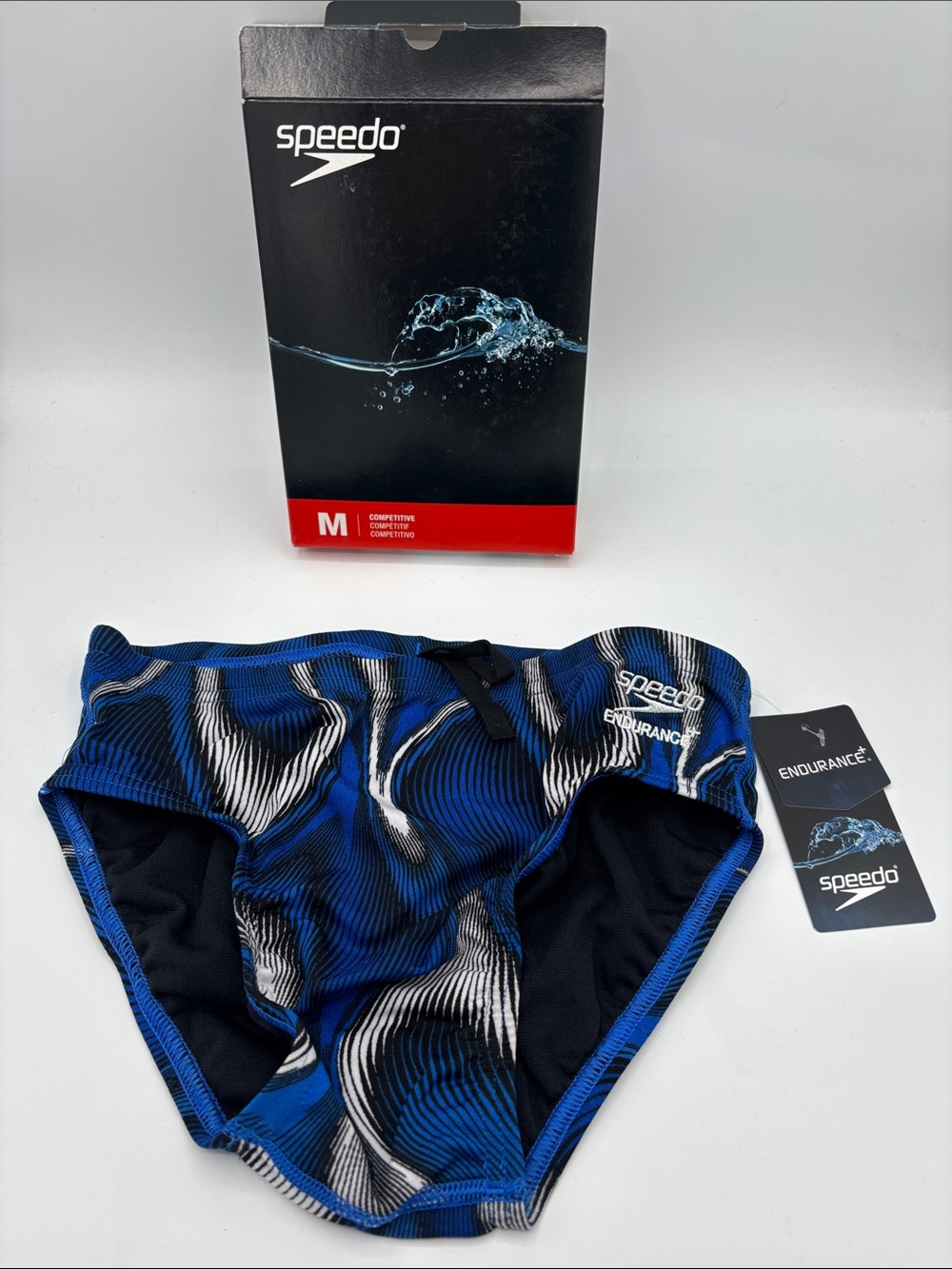 Speedo Boy’s 9/10 Team Royal Blue Purpose Brief Swim Trucks